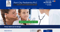 Desktop Screenshot of portcitypediatrics.com